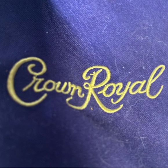 Crown Royal purple felt bag drawstring EMB - Picture 2 of 5